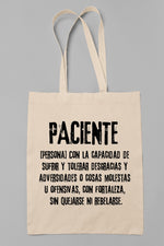 Bolsa PACIENTE - Motquo