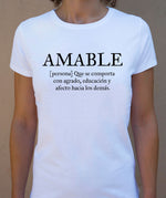 Camiseta AMABLE ♀ - Motquo