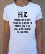 Camiseta FELIZ ♀ - Motquo