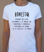 Camiseta HONEST@ ♀ - Motquo