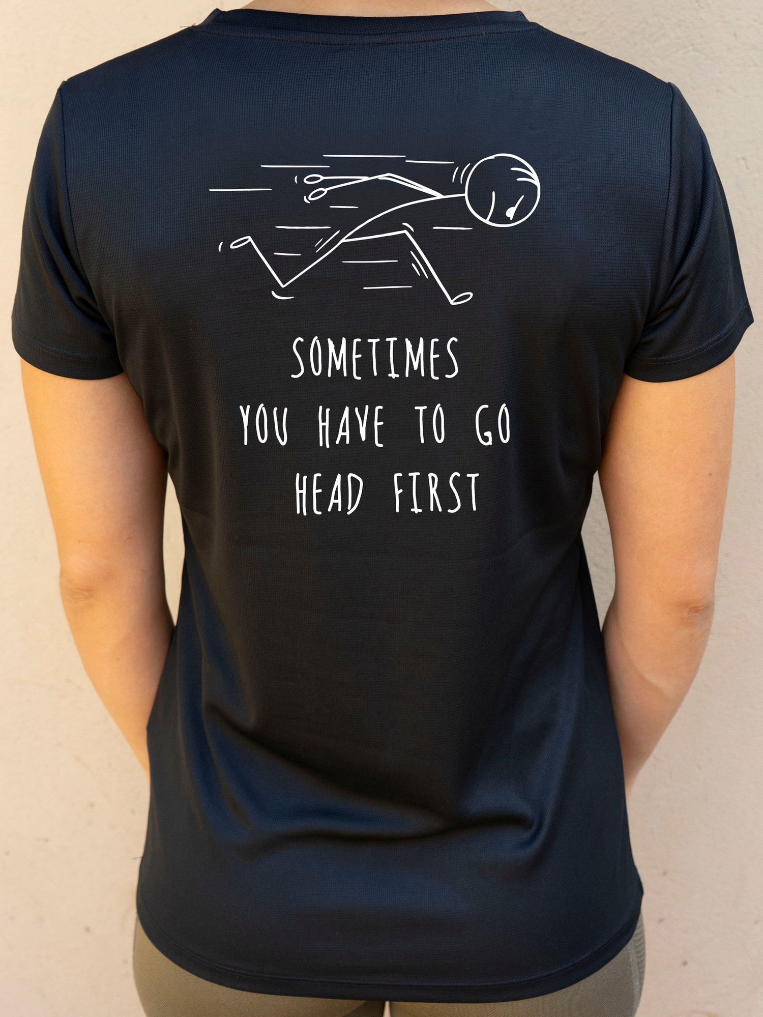 Camiseta "Head first" ♀ sport - Motquo