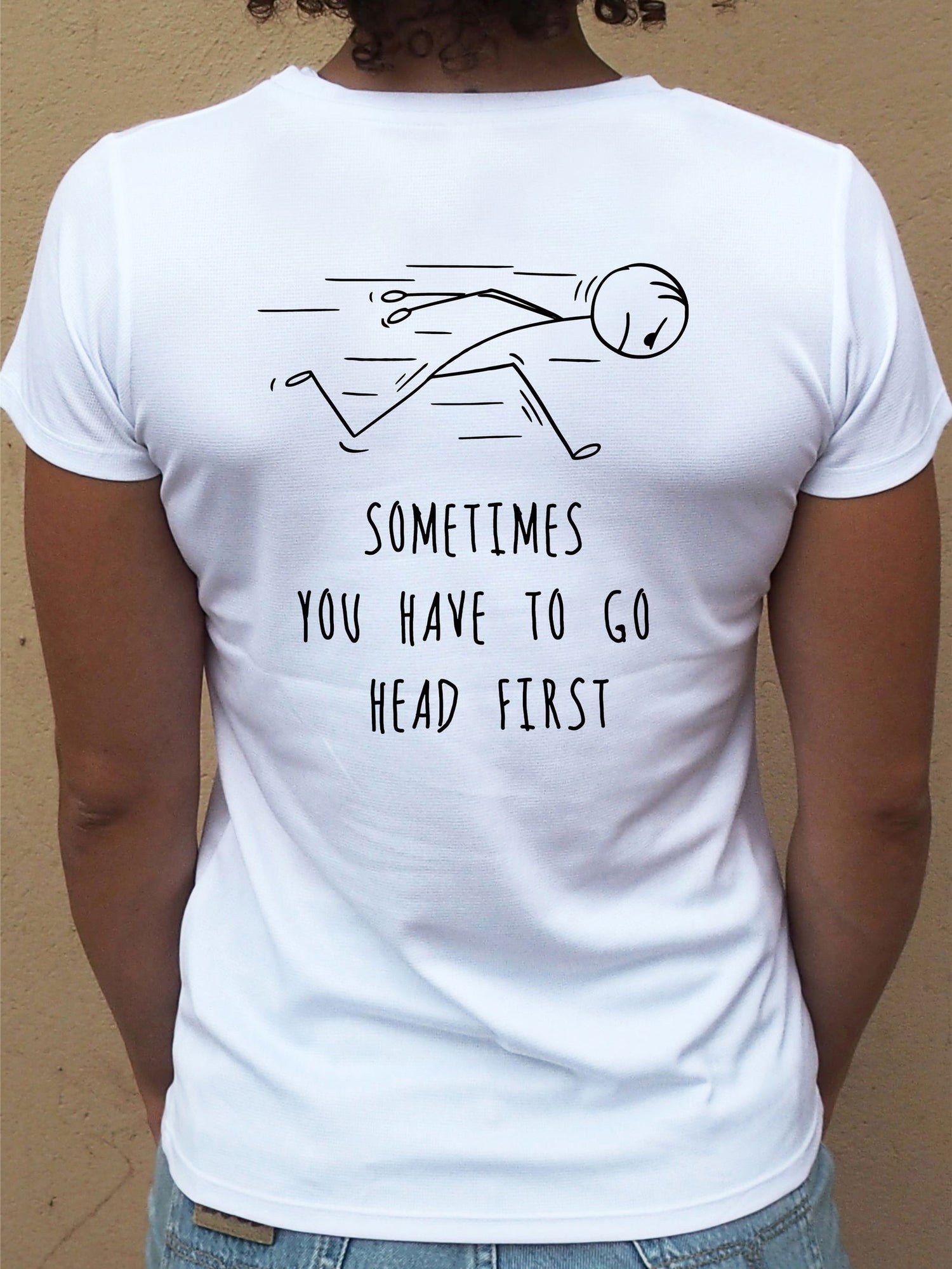 Camiseta "Head first" ♀ sport - Motquo