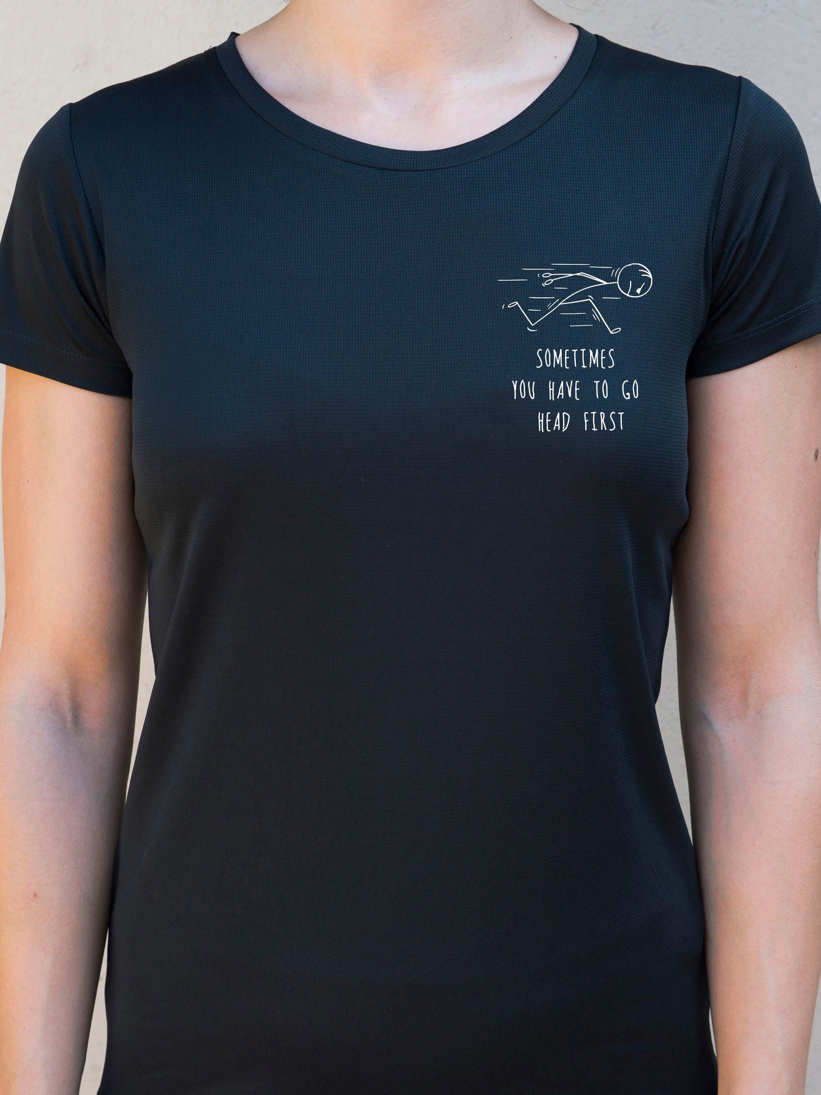 Camiseta "Head first" ♀ sport - Motquo