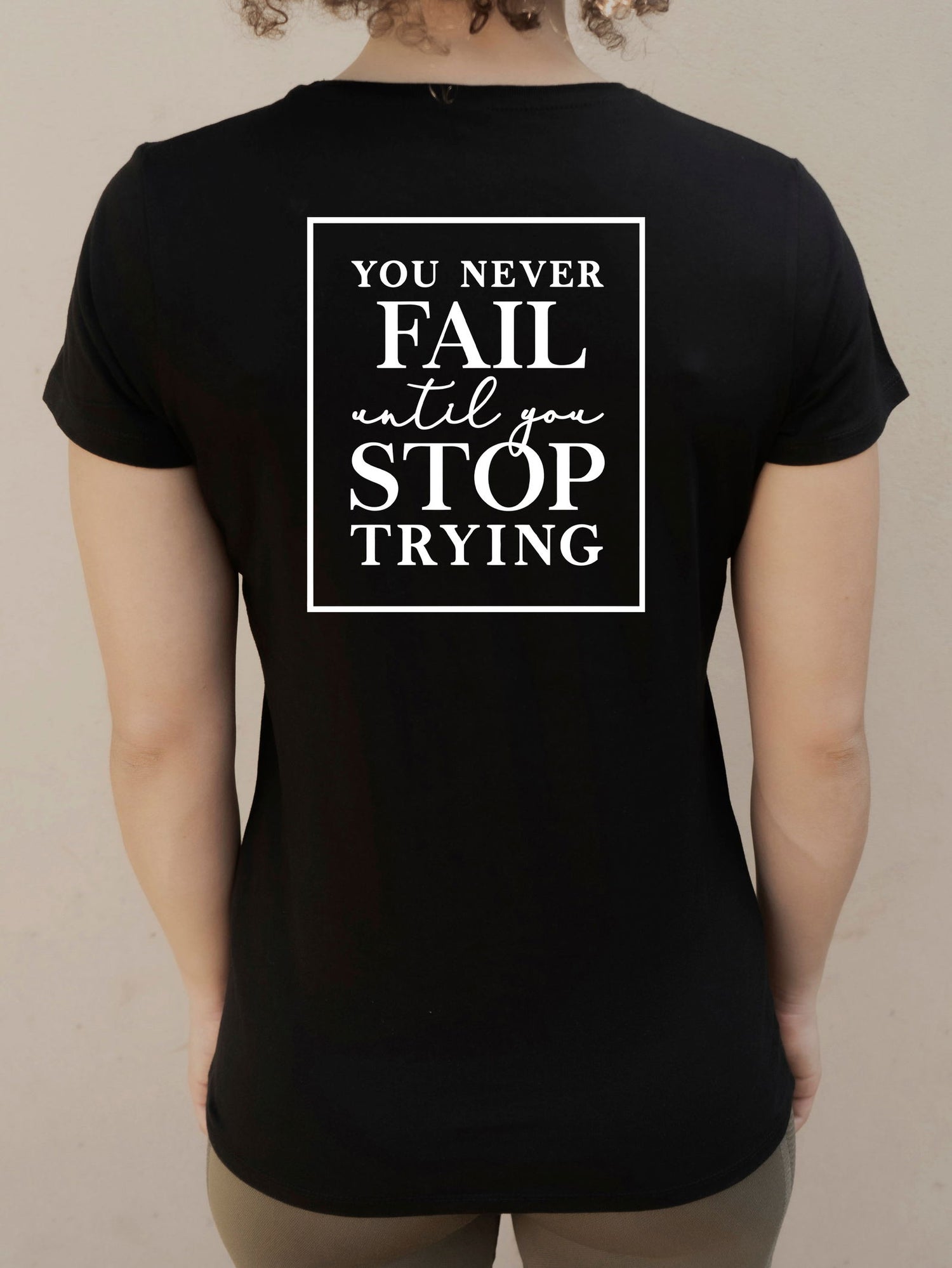 Camiseta "Never fail" ♀ - Motquo