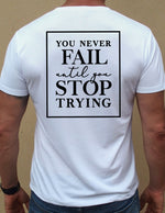 Camiseta "Never fail" sport - Motquo