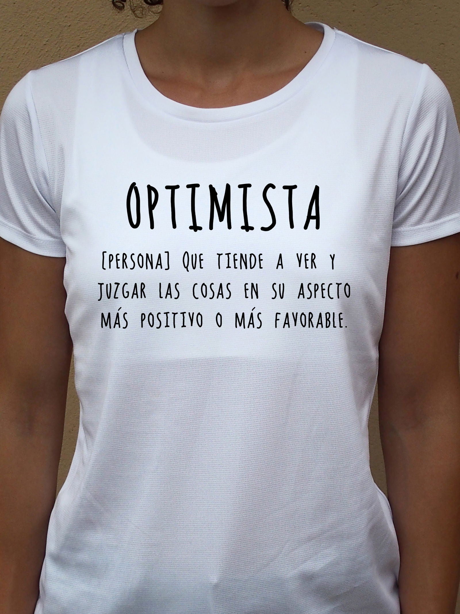 Camiseta OPTIMISTA ♀ sport - Motquo