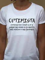 Camiseta OPTIMISTA ♀ sport - Motquo