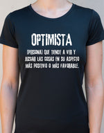 Camiseta OPTIMISTA ♀ sport - Motquo