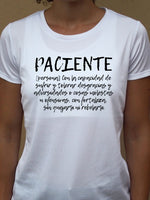 Camiseta PACIENTE ♀ sport - Motquo