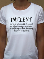 Camiseta PACIENTE ♀ sport - Motquo