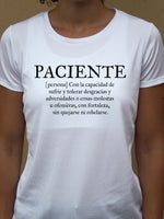 Camiseta PACIENTE ♀ sport - Motquo