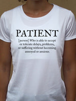 Camiseta PACIENTE ♀ sport - Motquo