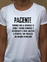 Camiseta PACIENTE ♀ sport - Motquo