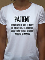 Camiseta PACIENTE ♀ sport - Motquo